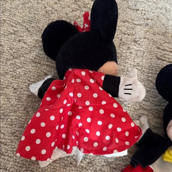 Vintage Minnie Mouse and Mickey Mouse Hand Puppets Mattel, Inc. 1993 Disney - Picture 2 of 4